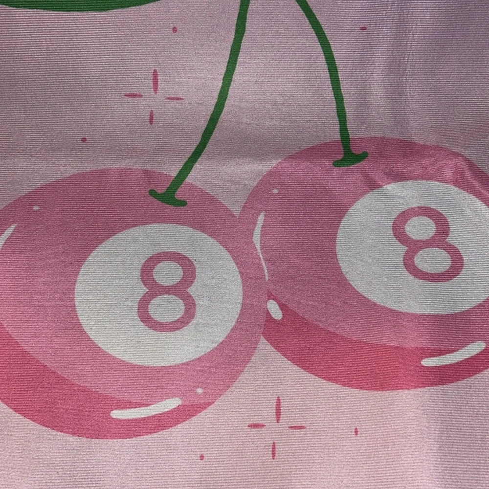 Pink Cherry Eight ball Rug